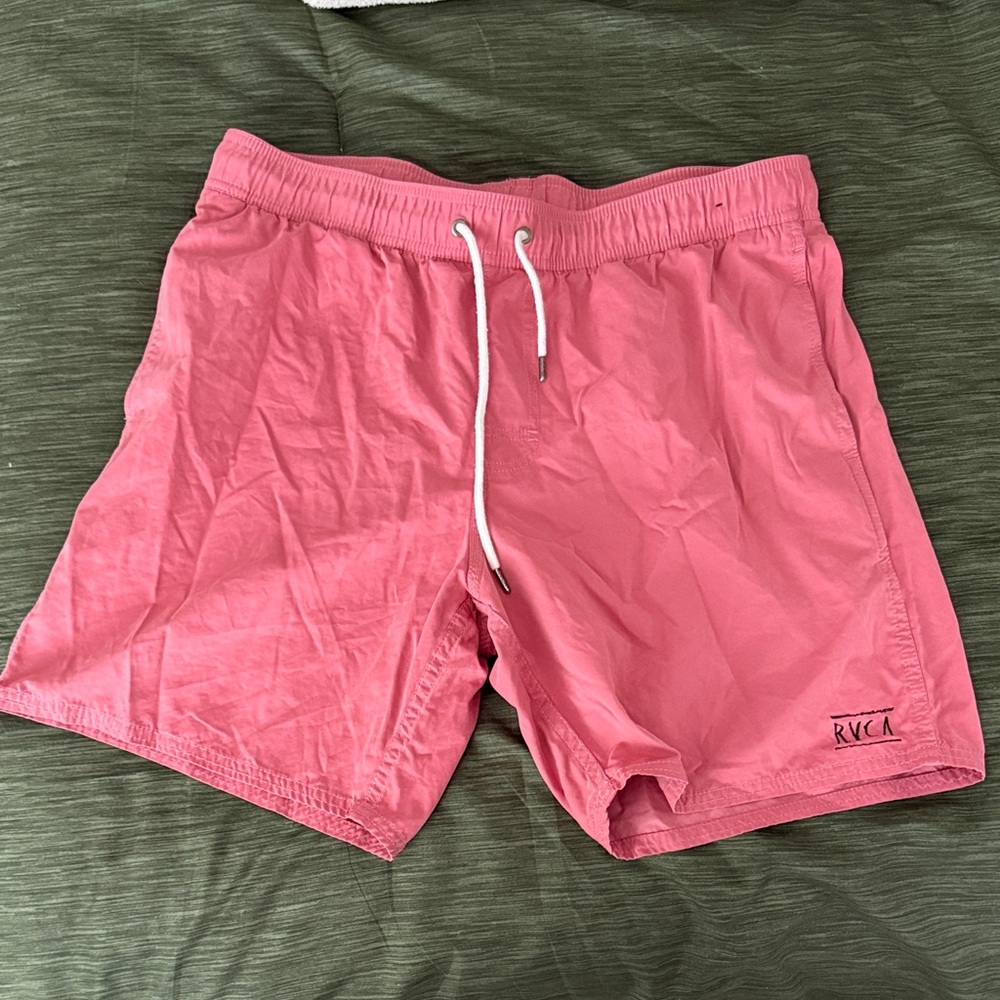 RVCA Men's Athletic Pink Shorts